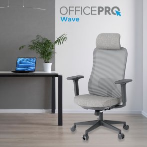 Крісло OfficePro Wave OC599 Black/Dark Gray (OC599-B-DG-DG)