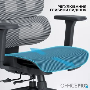 Фото: Крісло OfficePro Skyline OC680 Black/Gray (OC680-B-G-G) № 11 | KTC