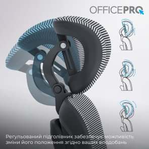 Крісло OfficePro Skyline OC680 Black/Gray (OC680-B-G-G)