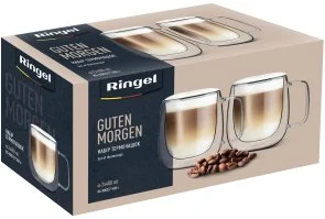 Фото: Набір чашок Ringel Guten Morgen 400ml 2pcs Clear (RG-0002/2*400 s) № 4 | KTC