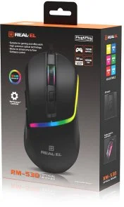 Фото: Миша Real-EL RM-530 USB Black (EL123200053) № 10 | KTC