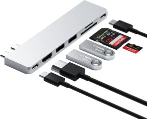 USB-хаб Satechi Pro Hub Slim Silver (ST-HUCPHSS)