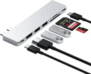 Фото: USB-хаб Satechi Pro Hub Slim Silver (ST-HUCPHSS) № 4 | KTC