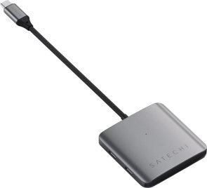 USB-хаб Satechi 4 ports with PD Space Grey (ST-H4CPDM)