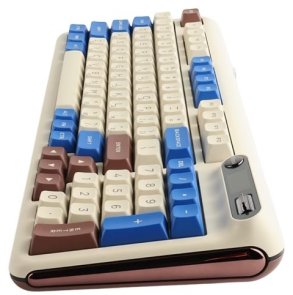 Клавіатура KZZI K98 Rainbow Switch ENG/UKR WL/BT/USB Latte (6977534870437)