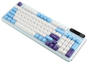 Клавіатура KZZI K98 Rainbow Switch ENG/UKR WL/BT/USB Blue Sea (6977534870420)