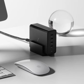 Зарядний пристрій Native Union Fast GaN Charger PD 140W Desktop Black (FAST-PD140-BLK-EU)