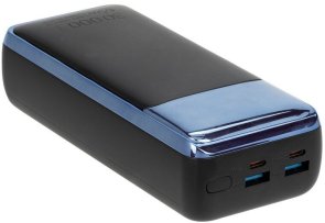 Батарея універсальна RivaCase RivaPower VA1080 30000mAh, 2xUSB, 2xType-C, 65W, Black