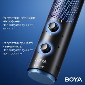 Мікрофон BOYA K5-02 RGB Black (BOYA K5-02)