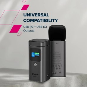 Батарея універсальна Canyon Powerbank OnPower 150 15000mAh 100W Qi2 15 (CNS-CPB150DG)