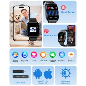Фото: Смарт годинник Oukitel V7 Pro Black (6941749851079) № 3 | KTC