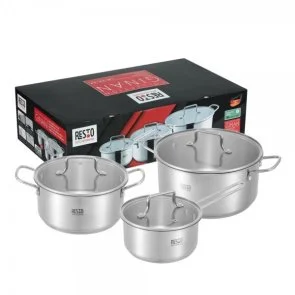 Фото: Набір каструль Resto GINAN 1.35L/2.8L/5L 3pcs (92025) № 15 | KTC