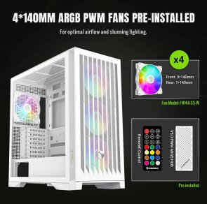 Корпус Gamemax Leader 2 WH White with window