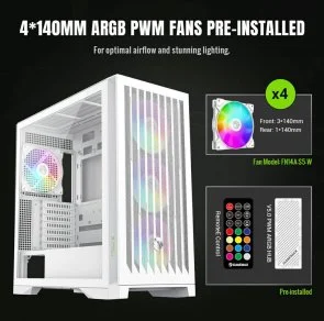 Фото: Корпус Gamemax Leader 2 WH White with window № 9 | KTC