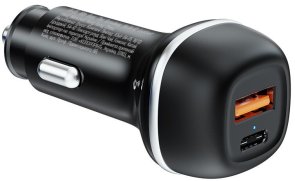 Автомобільний зарядний пристрій ColorWay 63W PD QC3.0 Black (CW-CHA067PD-BK)