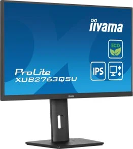 Фото: Монітор iiyama ProLite XUB2763QSU-B1 Black - 27" IPS / 2560×1440 / 100 Гц / Adaptive Sync / Pivot / HAS № 4 | KTC