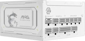Фото: Блок живлення MSI 1000W MAG A1000GL PCIE5 White № 2 | KTC