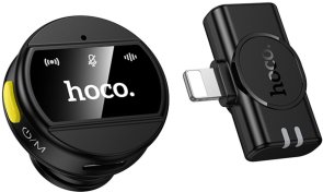 Мікрофонна система Hoco L21 Charm Wireless Microphone Lightning, Black