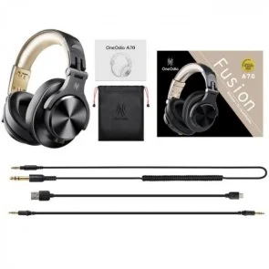 Фото: Навушники OneOdio Fusion A70 Black/Gold (A70 Black Gold) № 3 | KTC