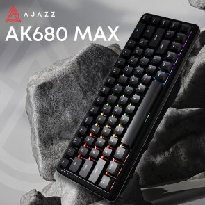 Клавіатура Ajazz AK680 Max Magnetic Switch RGB USB Black (AK680-WM-B-A)