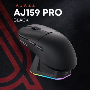 Миша Ajazz AJ159 Pro WL/BT/USB Black (AJ159-PRO-B)