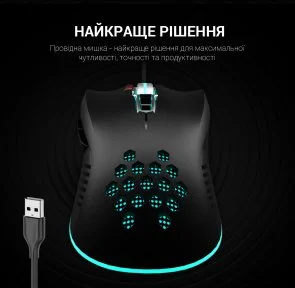 Фото: Миша GamePro Phoenix GM543 Black № 12 | KTC