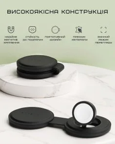 Фото: Бездротова зарядна станція Satechi OntheGo 2-in-1 Black (ST-QTG21K) № 9 | KTC