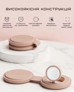 Фото: Бездротова зарядна станція Satechi OntheGo 2-in-1 Desert Rose (ST-QTG21R) № 9 | KTC