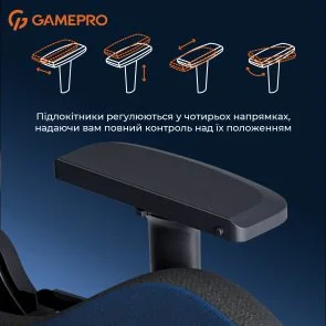 Фото: Крісло GamePro GC900DB Size XL Fabric Dark Blue № 20 | KTC