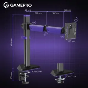 Фото: Кронштейн GamePro MAG100V Black/Violet № 19 | KTC