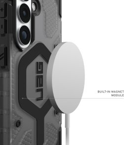 Чохол UAG for Samsung S26 - Pathfinder Clear with Magnet Ash/Black (214528113140)
