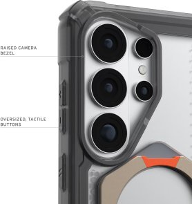 Чохол UAG for Samsung S26 Ultra - Plasma XTE 360 with Magnet Ash/Pop Orange (214525113131)