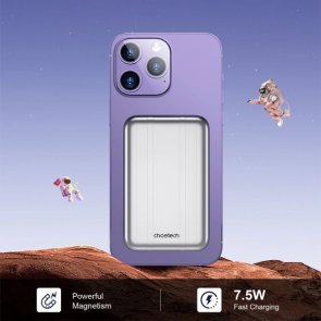 Батарея універсальна Choetech B655 Mini 5000mAh Silver (6932112104779)