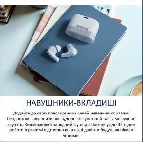 Навушники Philips TAT2000BL/00 Bluetooth Blue