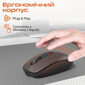 Фото: Миша Meetion BTM100R Wireless Black/Steel Gray (MT-BTM100R-A) № 7 | KTC