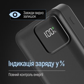 Батарея універсальна ColorWay Power Bank 20000 mAh Optimal Power 22.5W Black (CW-PB200LPB5BK-PDD)
