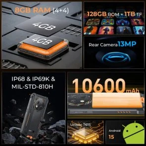 Фото: Смартфон Oukitel G1S 4/128GB Green (G1S_GN) № 2 | KTC