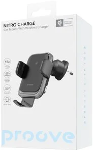 Фото: Кріплення для мобільного телефону Proove Nitro Charge 15W Dark Gray (WHNC15002001) № 2 | KTC