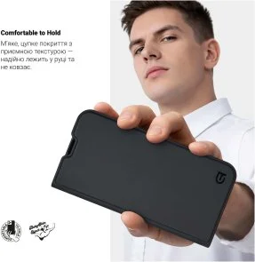 Фото: Чохол ArmorStandart for Apple iPhone 17 Pro - OneFold Case Black (ARM90400) № 5 | KTC