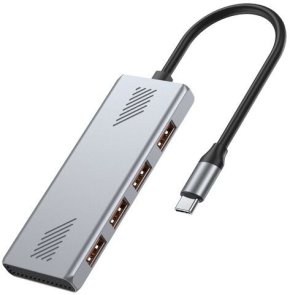 Хаб USB Type-C 4 Port Gembird UHB-CM-U310-A4-01