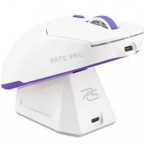 Фото: Миша Proove Rate Pro with Charging Dock WL/BT/USB White (WMRPCD022002) № 3 | KTC