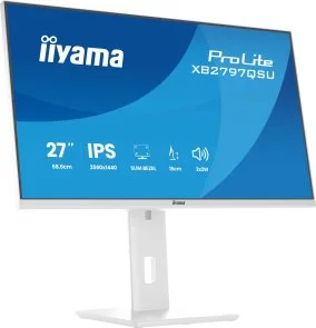 Фото: Монітор iiyama XB2797QSU-W1 White - 27" IPS / 2560×1440 / 75 Гц / Adaptive Sync / Pivot / HAS № 7 | KTC