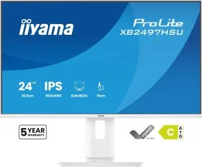 Фото: Монітор iiyama ProLite XB2497HSU-W1 White - 23.8" IPS / 1920×1080 / 120 Гц / Adaptive Sync / Pivot / HAS № 2 | KTC