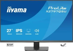 Фото: Монітор iiyama X2797QSU-B1 Black - 27" IPS / 2560×1440 / 75 Гц / Adaptive Sync № 2 | KTC