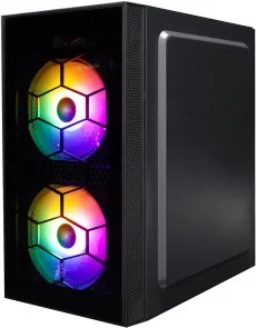 Фото: Корпус 1stPlayer X1-BK-3F1-PS-600FK 600W Black with window (X1-BK-3F1-PS-600FK-EU) № 2 | KTC