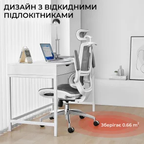 Фото: Крісло SIHOO M59AS Mesh Gray (M59AS-M301) № 9 | KTC