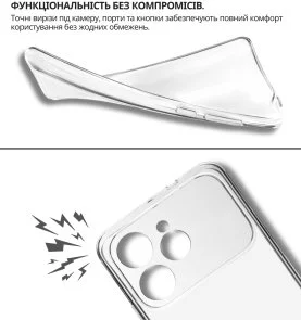 Фото: Чохол BeCover for Tecno Spark 40 4G KM5 - Transparancy (715062) № 6 | KTC