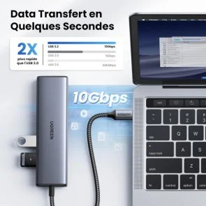 Фото: USB-хаб UGREEN CM512 Gray (45320) № 4 | KTC