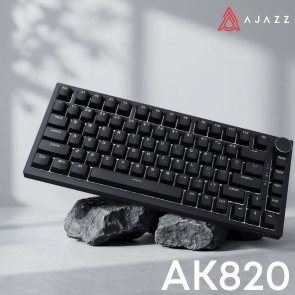 Клавіатура Ajazz AK820 Red Switch ENG/UKR USB Black (AK820-R-B)