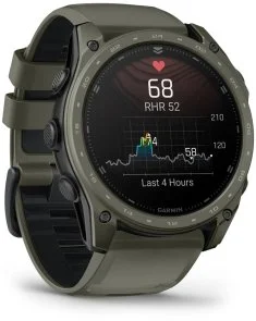 Фото: Смарт годинник Garmin tactix 8 - 51 mm AMOLED Cerakote Coating Includes Applied Ballistics Ultralight Solver and Olive Drab Cerakote Coating (010-04553-11) № 6 | KTC